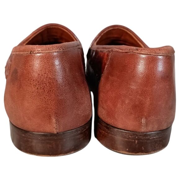 Belvedere Genuine Crocodile Loafers Shoes Mens 8 M Brown Tassel main image 10